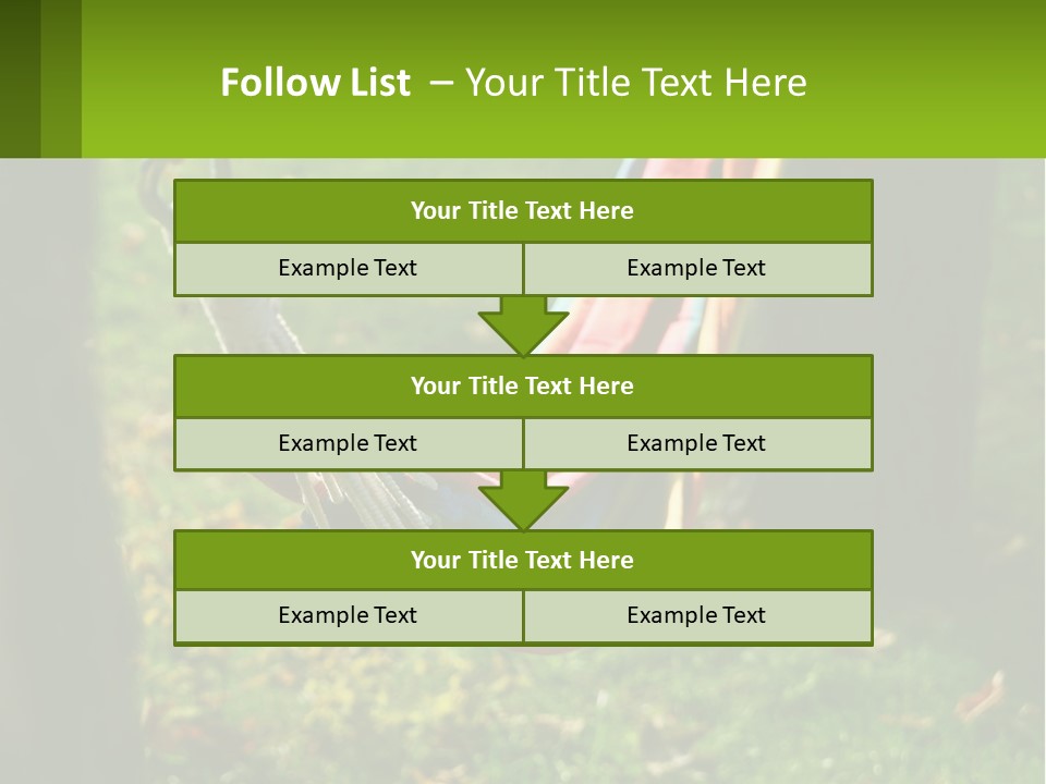 A Colorful Hammock Hanging From A Tree In A Park PowerPoint Template