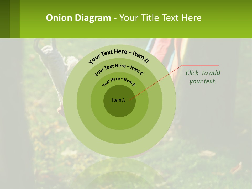 A Colorful Hammock Hanging From A Tree In A Park PowerPoint Template