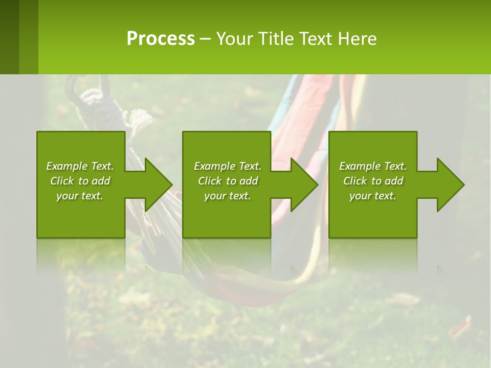 A Colorful Hammock Hanging From A Tree In A Park PowerPoint Template