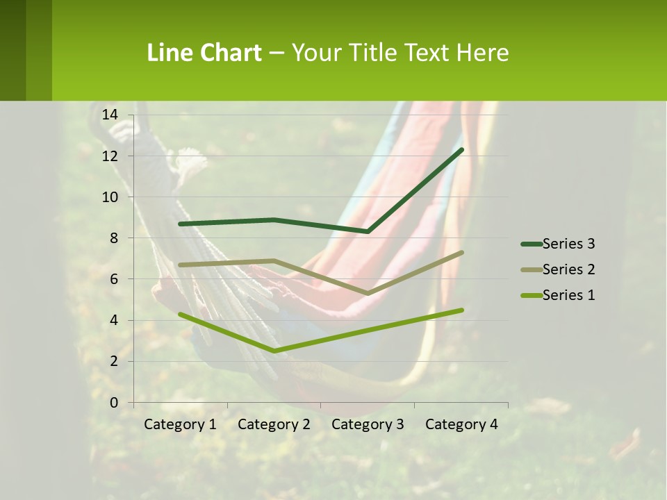 A Colorful Hammock Hanging From A Tree In A Park PowerPoint Template