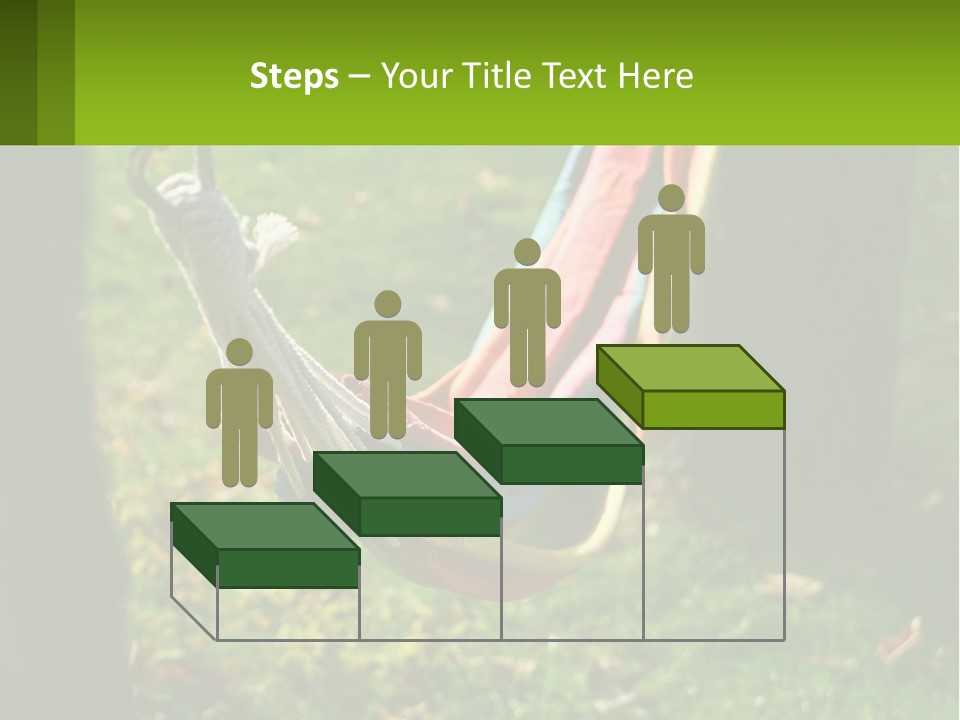 A Colorful Hammock Hanging From A Tree In A Park PowerPoint Template