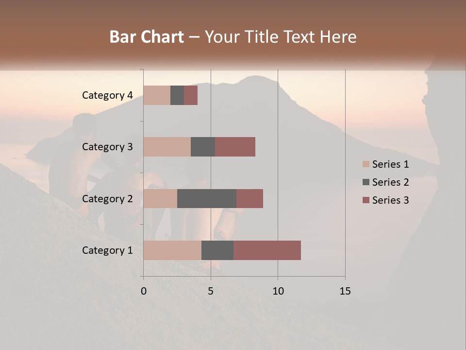 Two Men Sitting On A Cliff Overlooking A Body Of Water PowerPoint Template