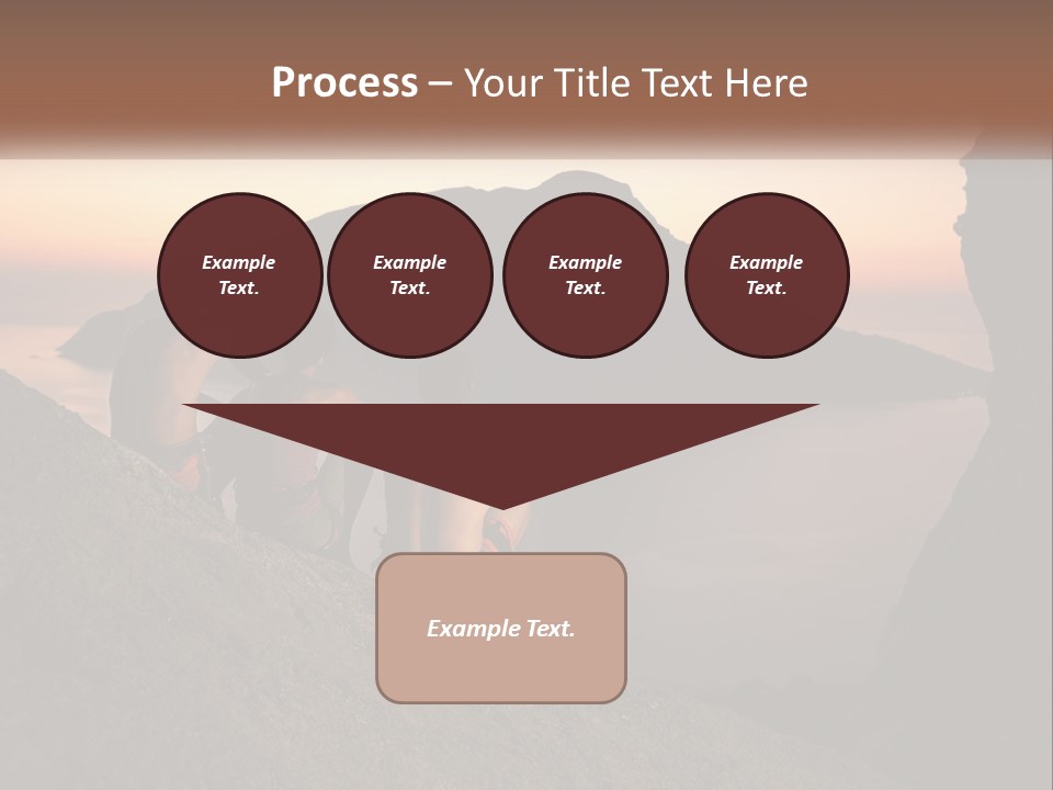 Two Men Sitting On A Cliff Overlooking A Body Of Water PowerPoint Template