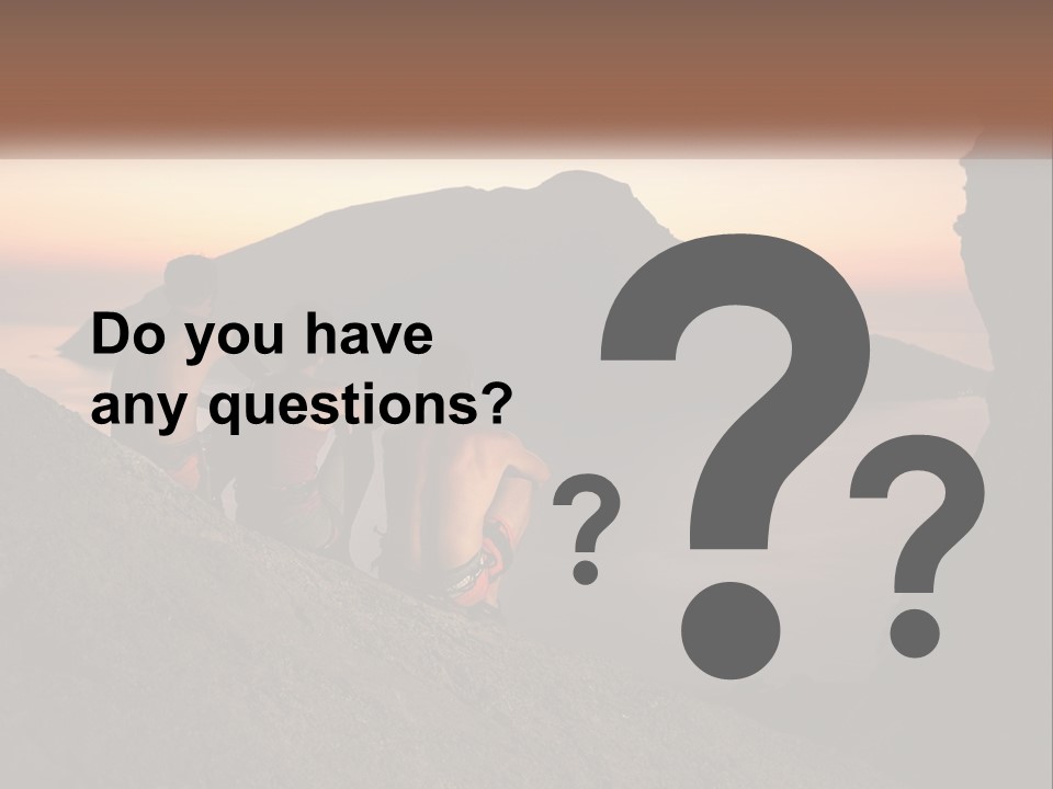 Two Men Sitting On A Cliff Overlooking A Body Of Water PowerPoint Template