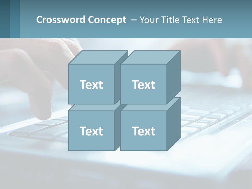 A Person Typing On A Laptop With Their Hands PowerPoint Template