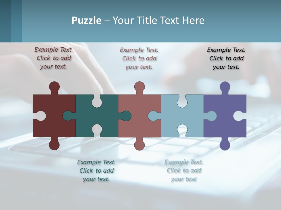 A Person Typing On A Laptop With Their Hands PowerPoint Template