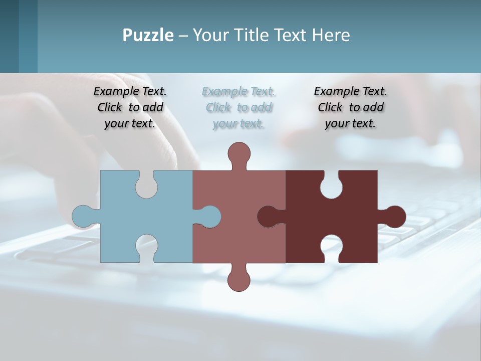 A Person Typing On A Laptop With Their Hands PowerPoint Template