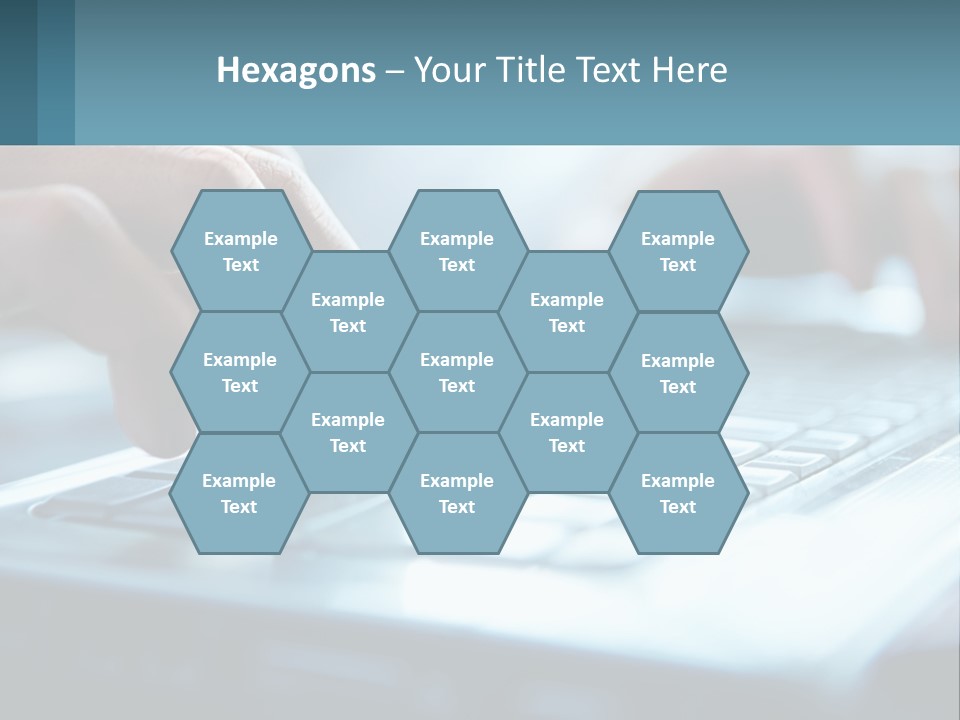 A Person Typing On A Laptop With Their Hands PowerPoint Template
