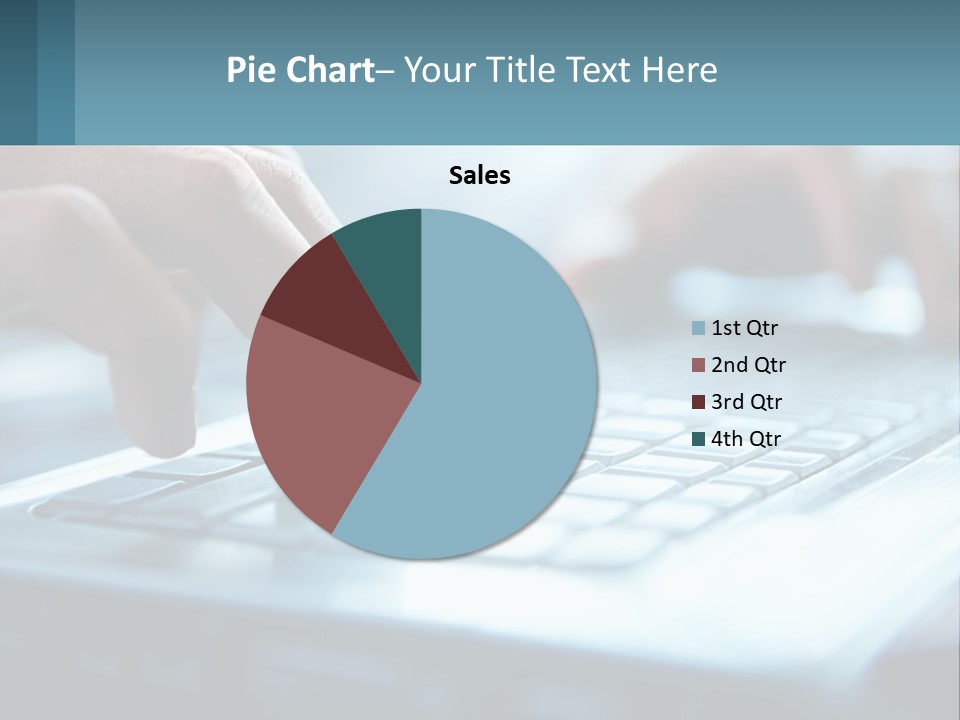 A Person Typing On A Laptop With Their Hands PowerPoint Template