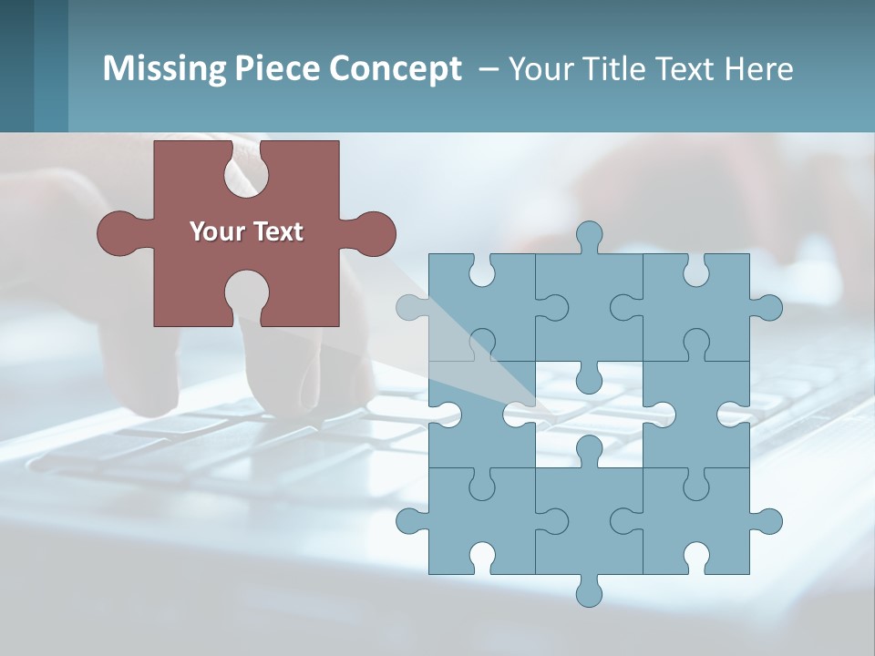 A Person Typing On A Laptop With Their Hands PowerPoint Template