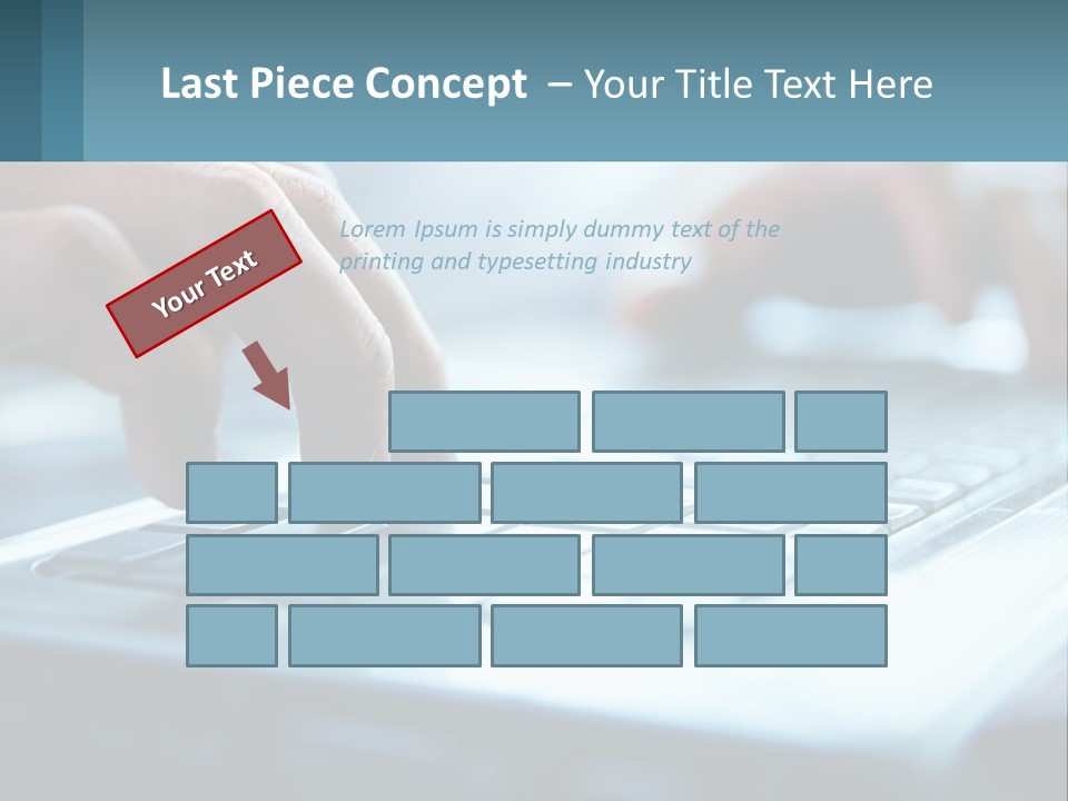 A Person Typing On A Laptop With Their Hands PowerPoint Template