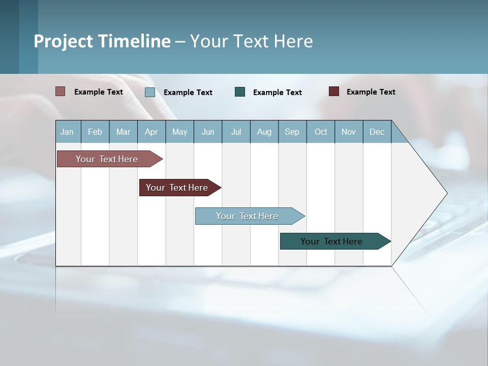 A Person Typing On A Laptop With Their Hands PowerPoint Template