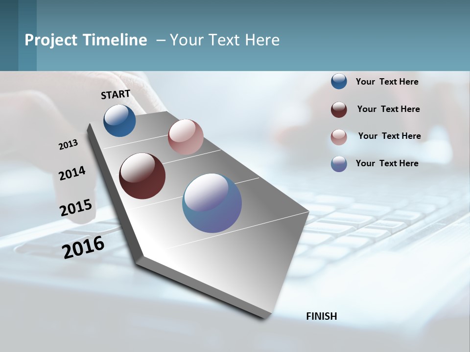 A Person Typing On A Laptop With Their Hands PowerPoint Template