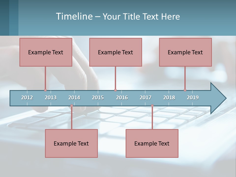 A Person Typing On A Laptop With Their Hands PowerPoint Template