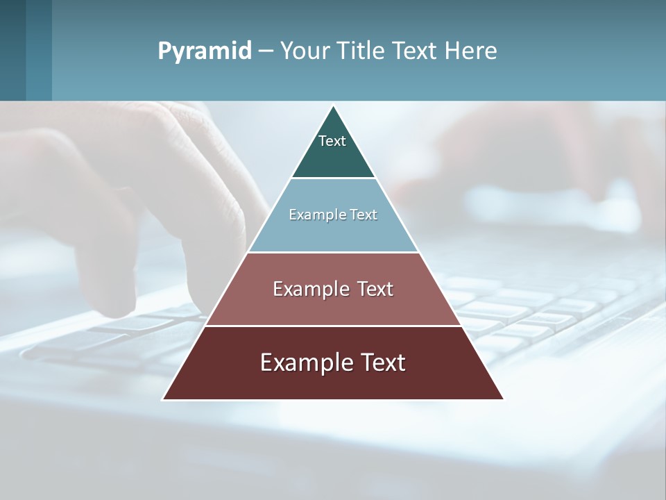 A Person Typing On A Laptop With Their Hands PowerPoint Template