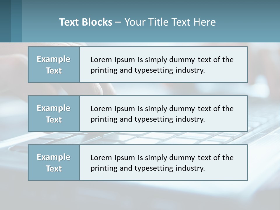 A Person Typing On A Laptop With Their Hands PowerPoint Template