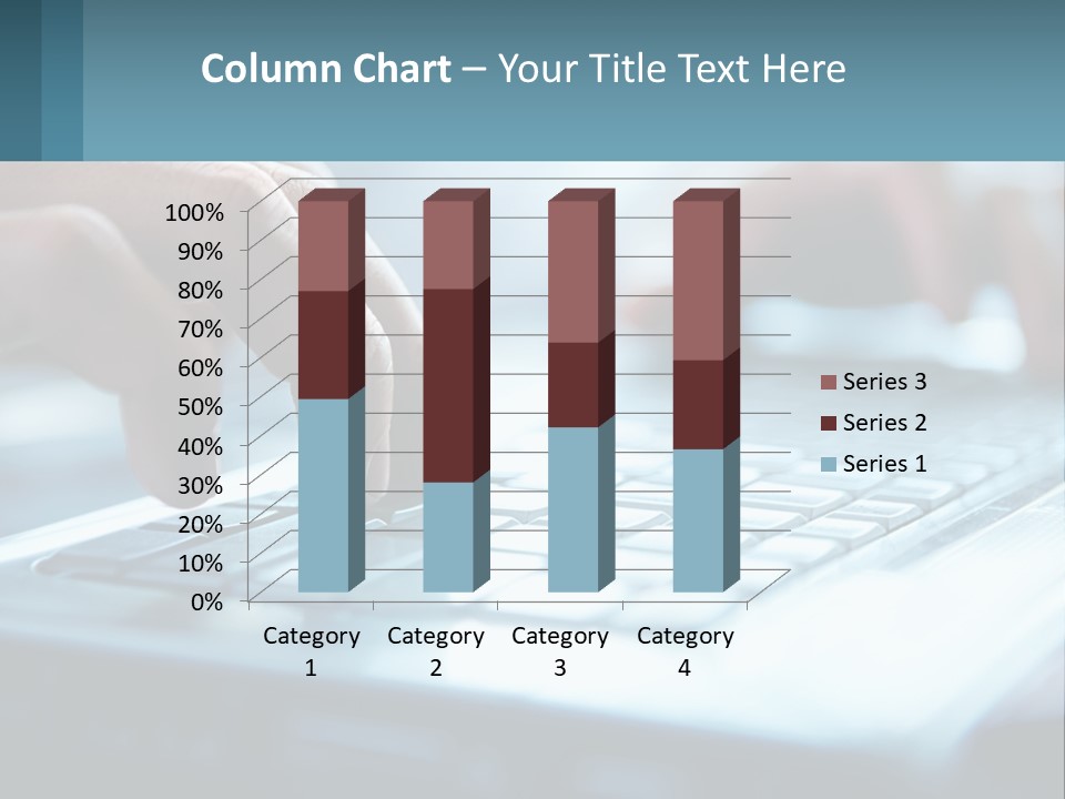 A Person Typing On A Laptop With Their Hands PowerPoint Template