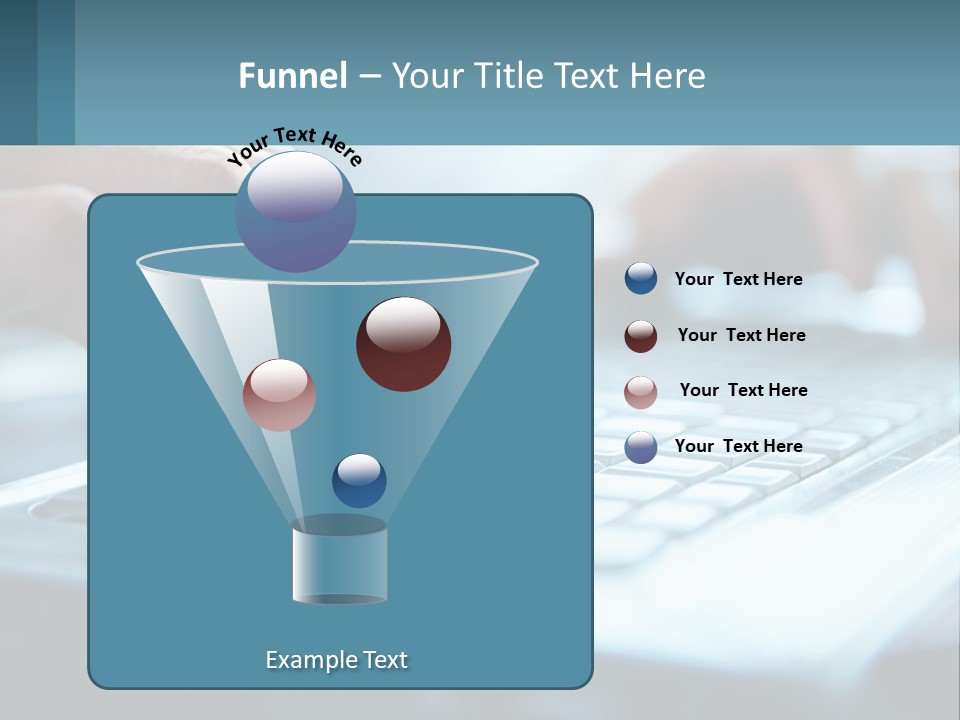 A Person Typing On A Laptop With Their Hands PowerPoint Template