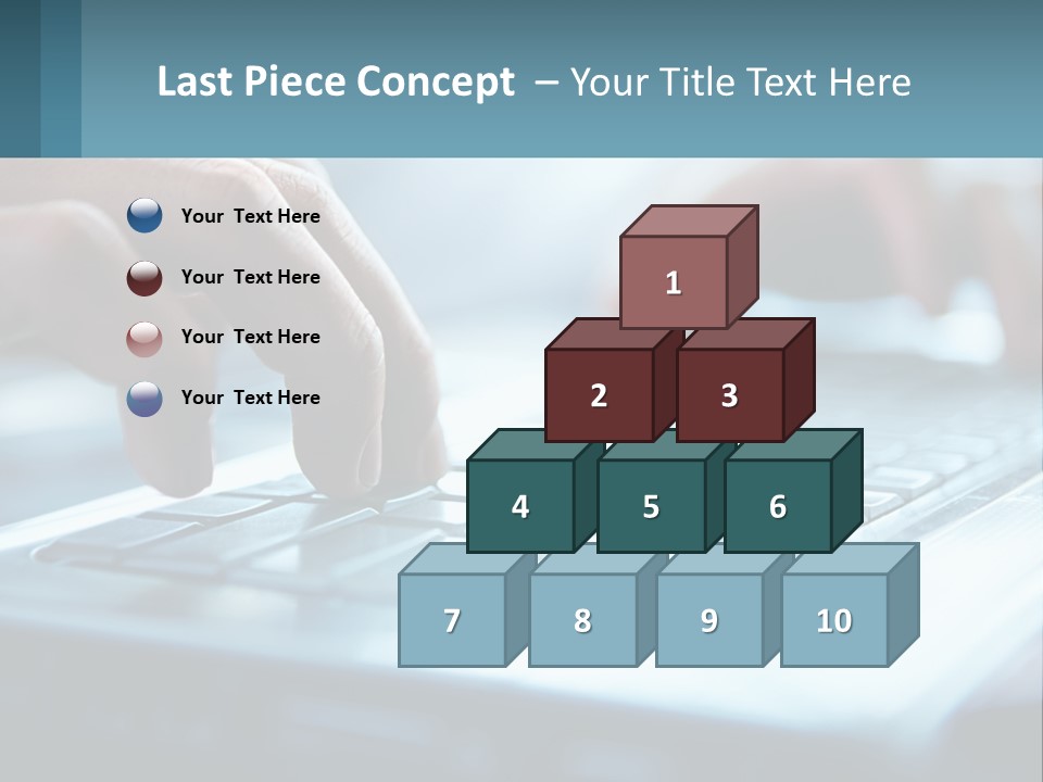 A Person Typing On A Laptop With Their Hands PowerPoint Template