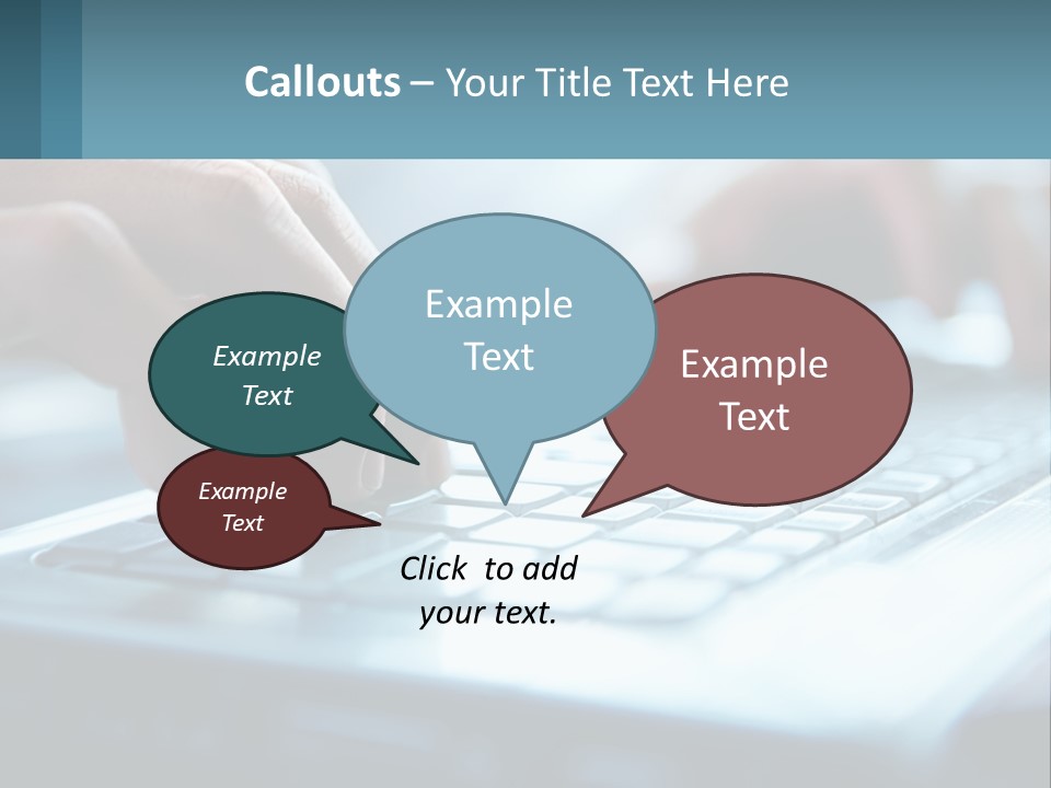 A Person Typing On A Laptop With Their Hands PowerPoint Template