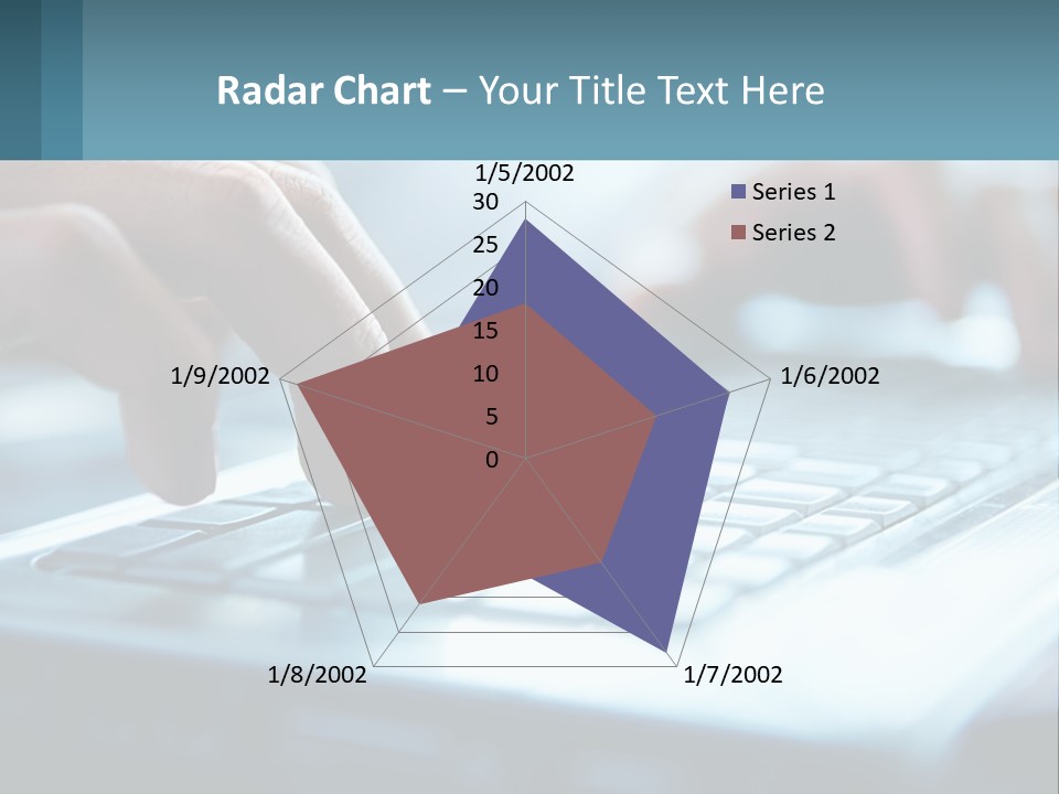 A Person Typing On A Laptop With Their Hands PowerPoint Template