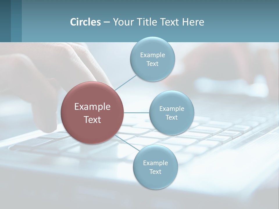 A Person Typing On A Laptop With Their Hands PowerPoint Template