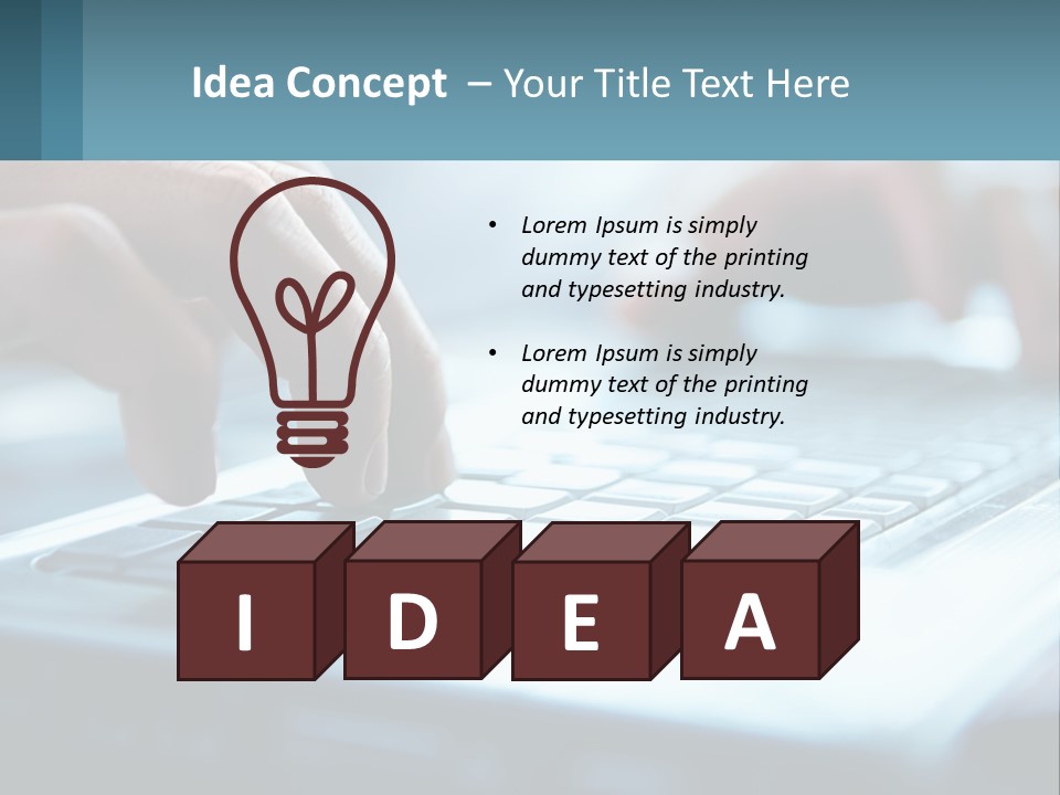 A Person Typing On A Laptop With Their Hands PowerPoint Template