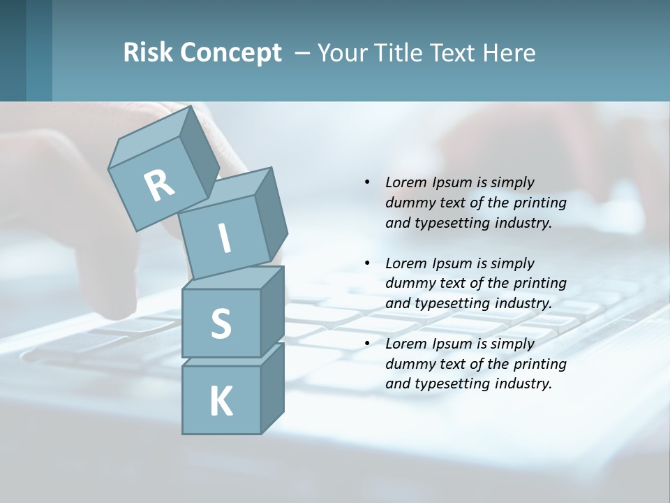 A Person Typing On A Laptop With Their Hands PowerPoint Template