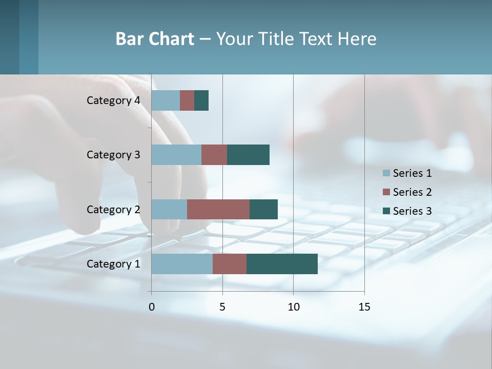 A Person Typing On A Laptop With Their Hands PowerPoint Template