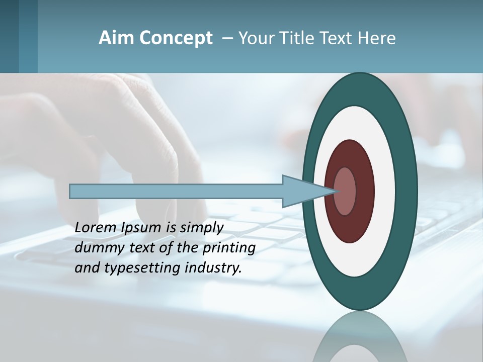 A Person Typing On A Laptop With Their Hands PowerPoint Template