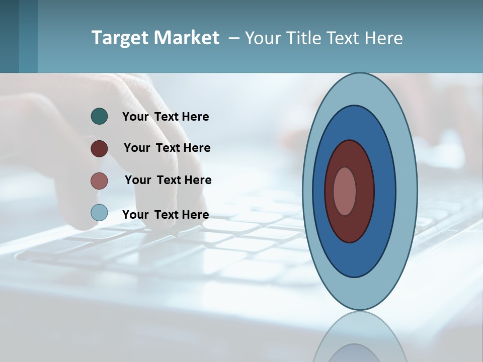 A Person Typing On A Laptop With Their Hands PowerPoint Template