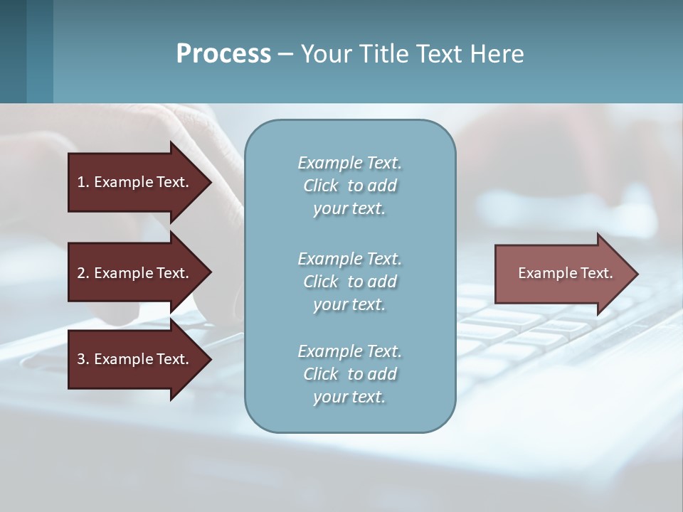 A Person Typing On A Laptop With Their Hands PowerPoint Template