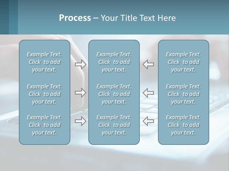 A Person Typing On A Laptop With Their Hands PowerPoint Template