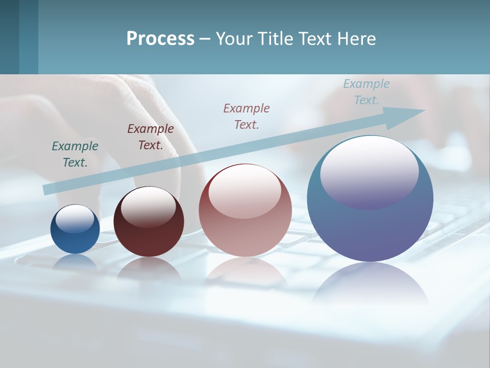 A Person Typing On A Laptop With Their Hands PowerPoint Template