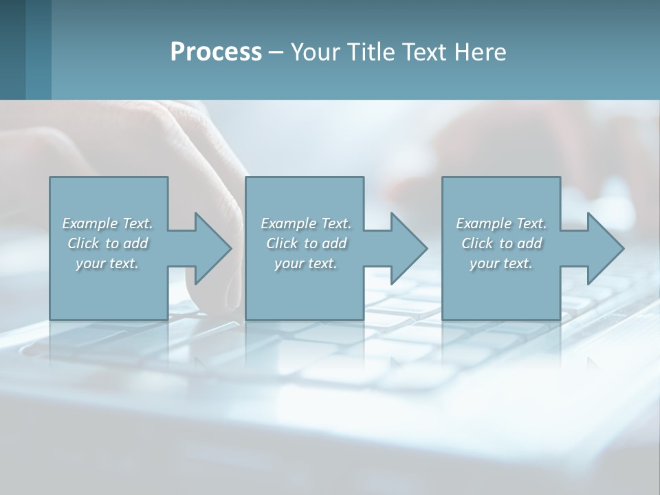 A Person Typing On A Laptop With Their Hands PowerPoint Template