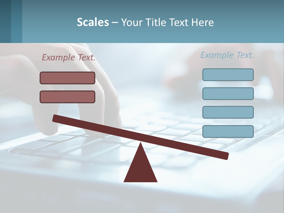 A Person Typing On A Laptop With Their Hands PowerPoint Template