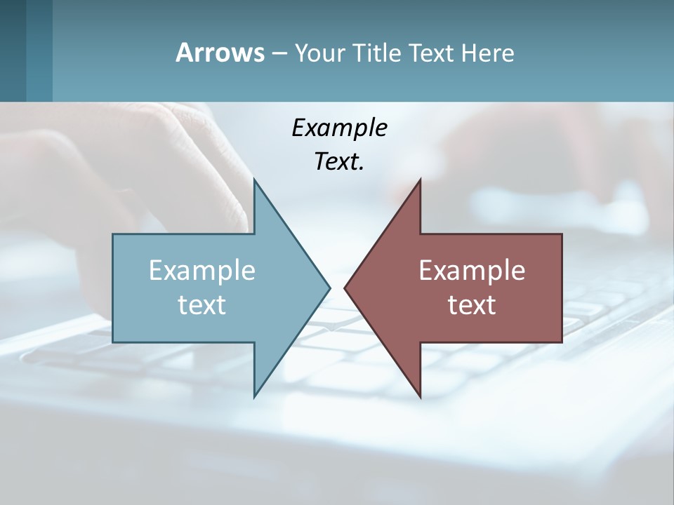 A Person Typing On A Laptop With Their Hands PowerPoint Template