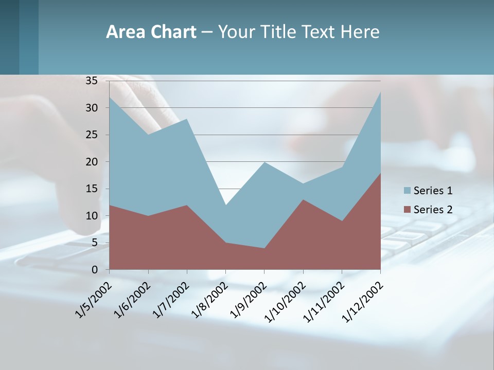 A Person Typing On A Laptop With Their Hands PowerPoint Template