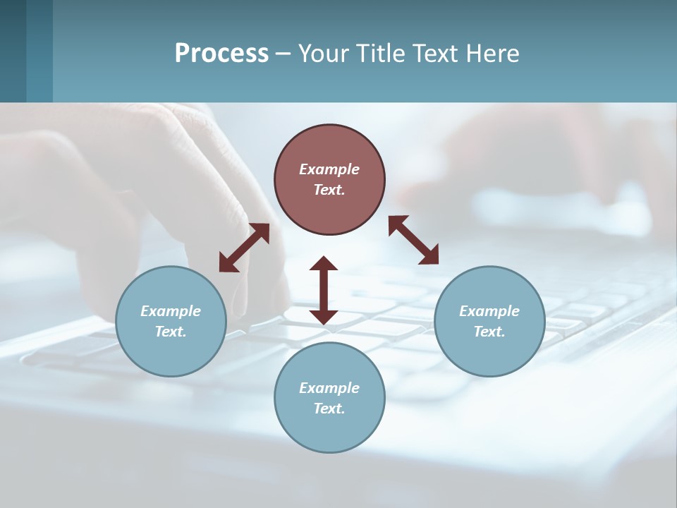 A Person Typing On A Laptop With Their Hands PowerPoint Template