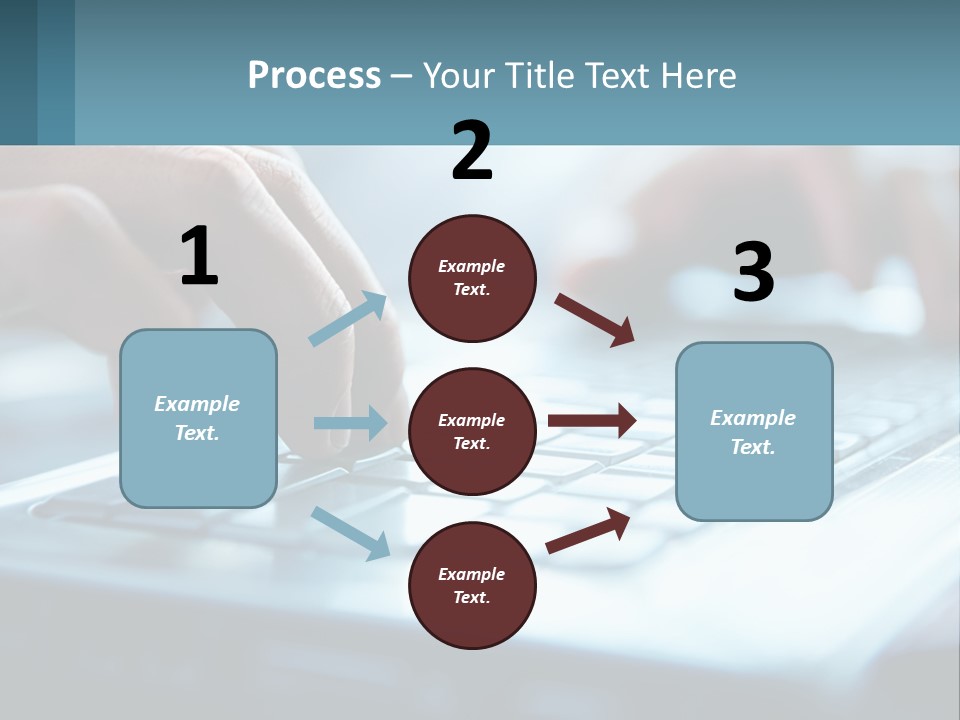 A Person Typing On A Laptop With Their Hands PowerPoint Template
