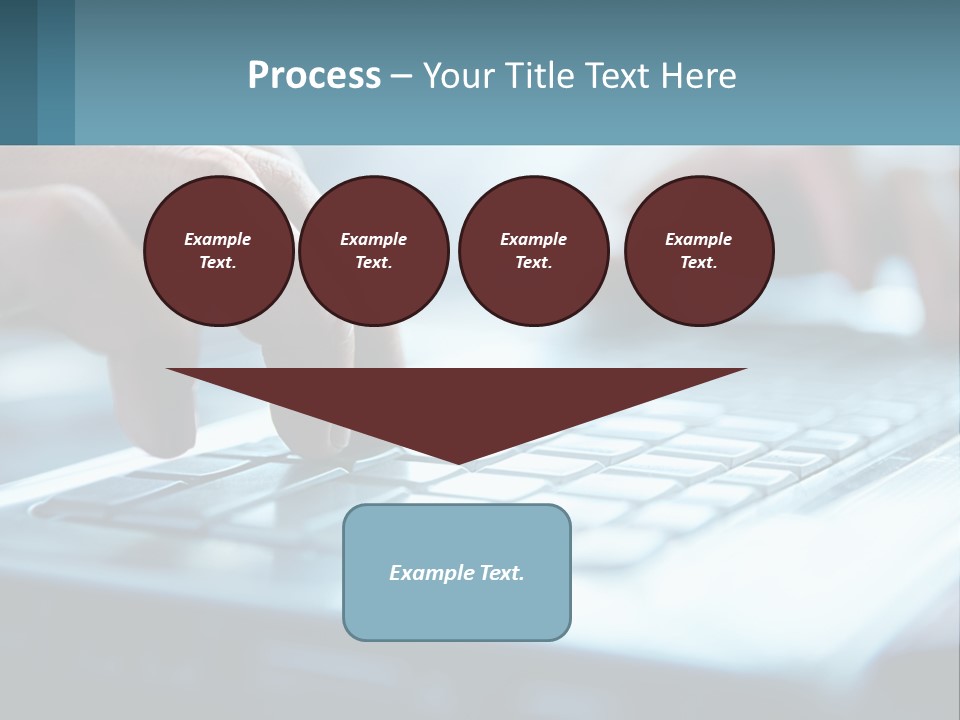 A Person Typing On A Laptop With Their Hands PowerPoint Template