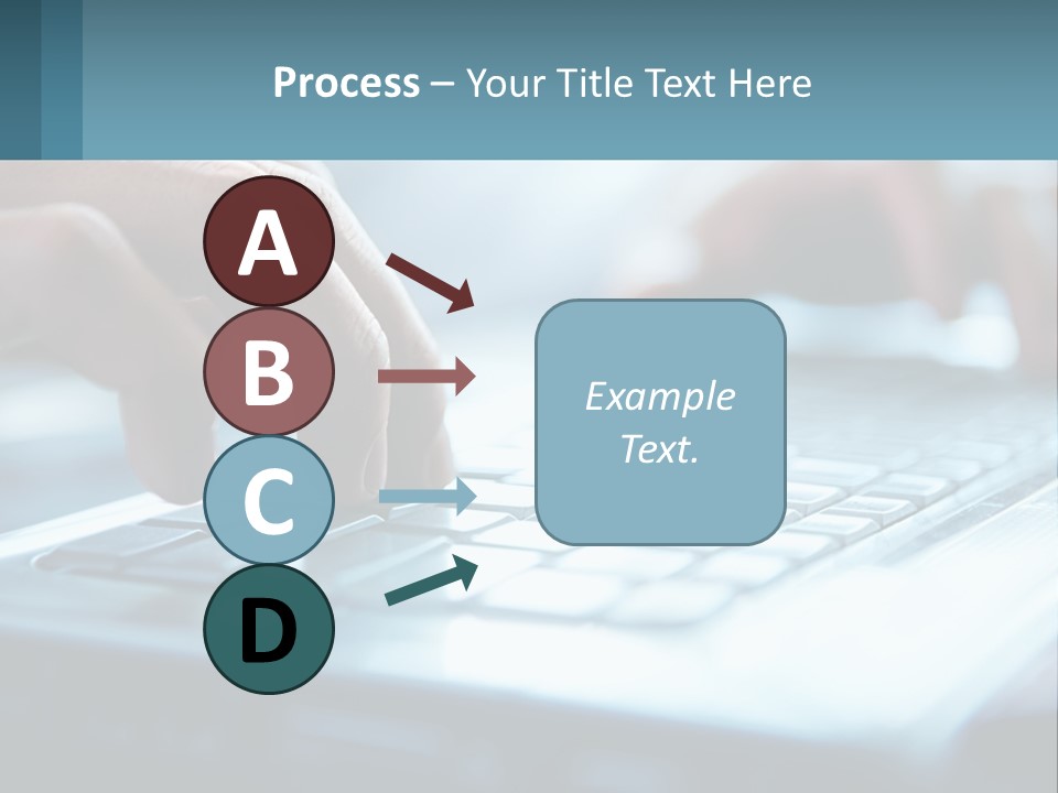 A Person Typing On A Laptop With Their Hands PowerPoint Template