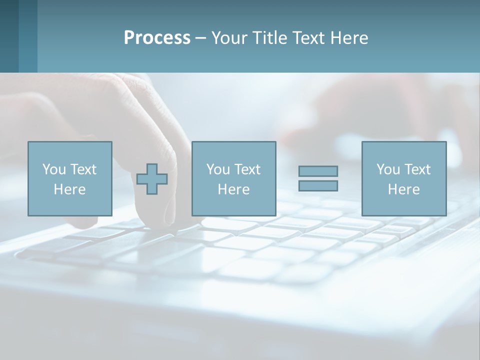 A Person Typing On A Laptop With Their Hands PowerPoint Template
