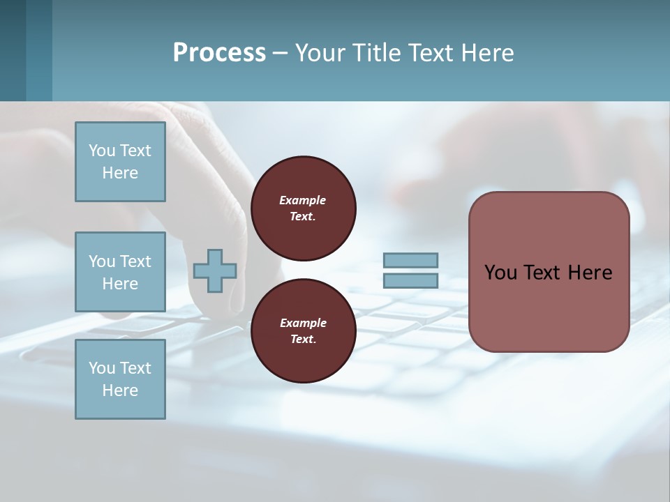 A Person Typing On A Laptop With Their Hands PowerPoint Template