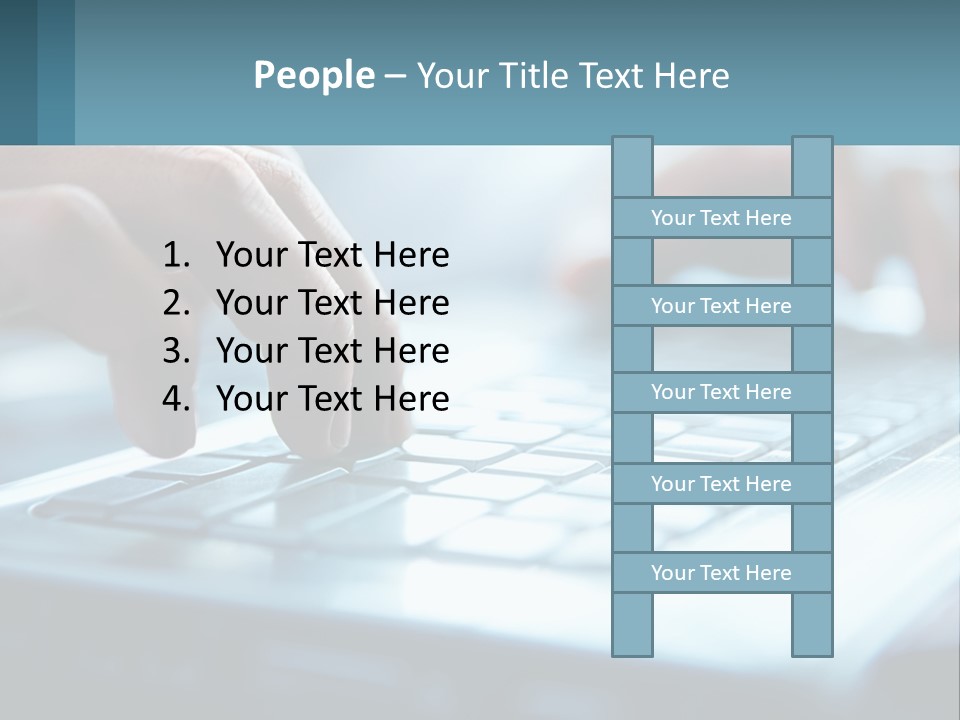 A Person Typing On A Laptop With Their Hands PowerPoint Template