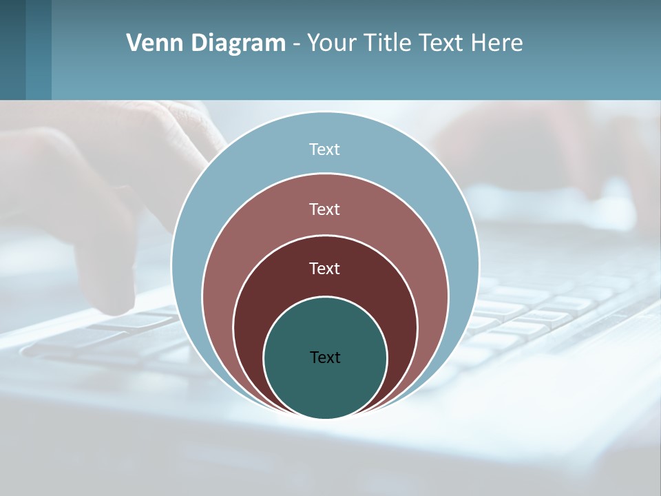 A Person Typing On A Laptop With Their Hands PowerPoint Template