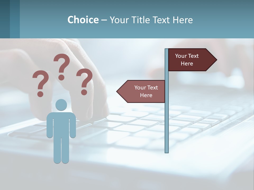 A Person Typing On A Laptop With Their Hands PowerPoint Template