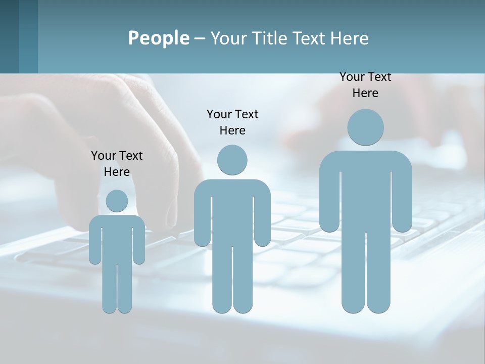 A Person Typing On A Laptop With Their Hands PowerPoint Template