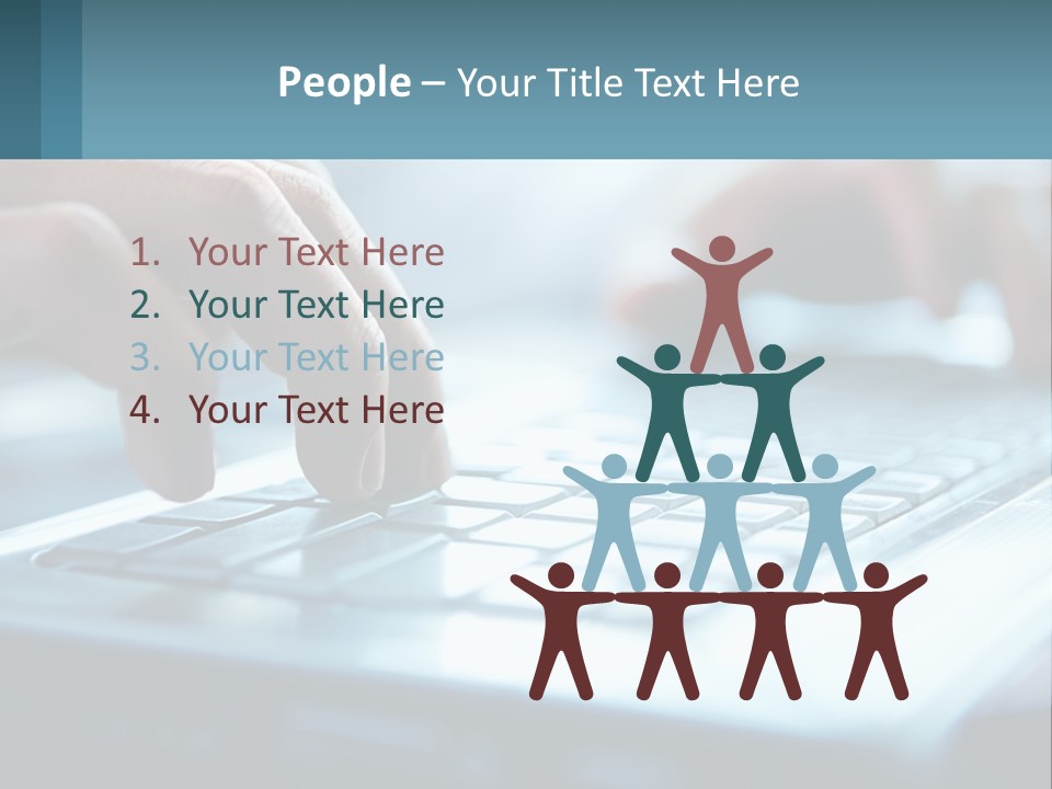 A Person Typing On A Laptop With Their Hands PowerPoint Template