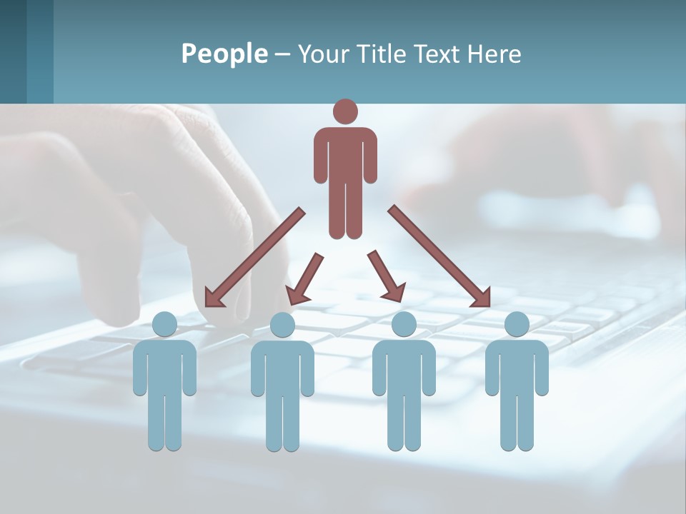 A Person Typing On A Laptop With Their Hands PowerPoint Template